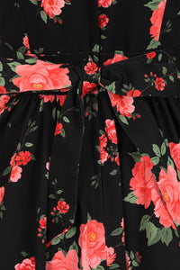 Thumbnail for Tea Dress - Red Floral, Lady V London