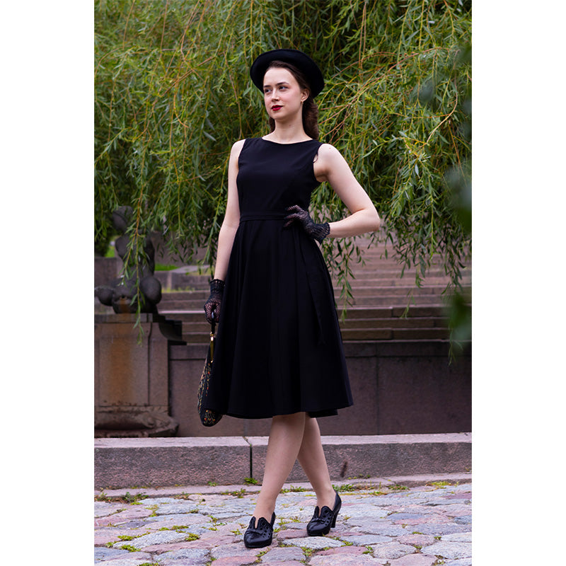 Hepburn Dress - Obsidian
