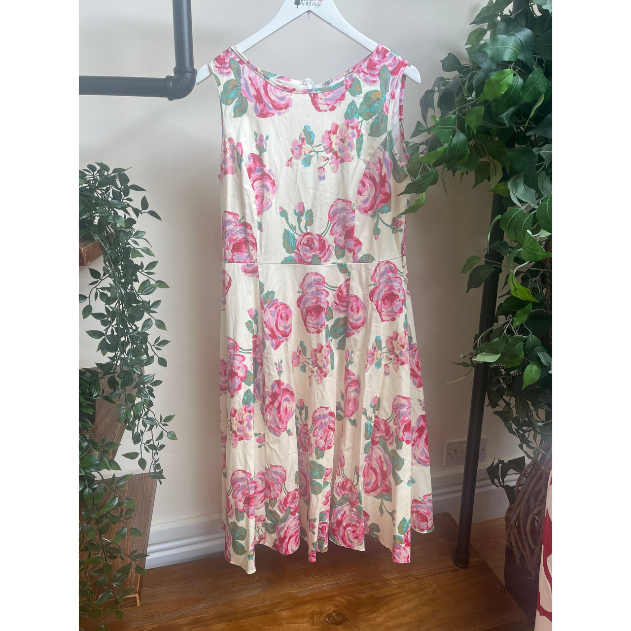 Hepburn Dress - Rose Painting (16), Lady V London