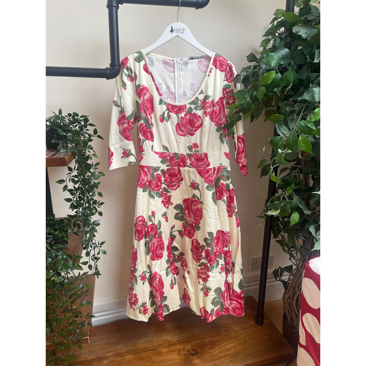 Phoebe Dress - Rose Painting (16), Lady V London