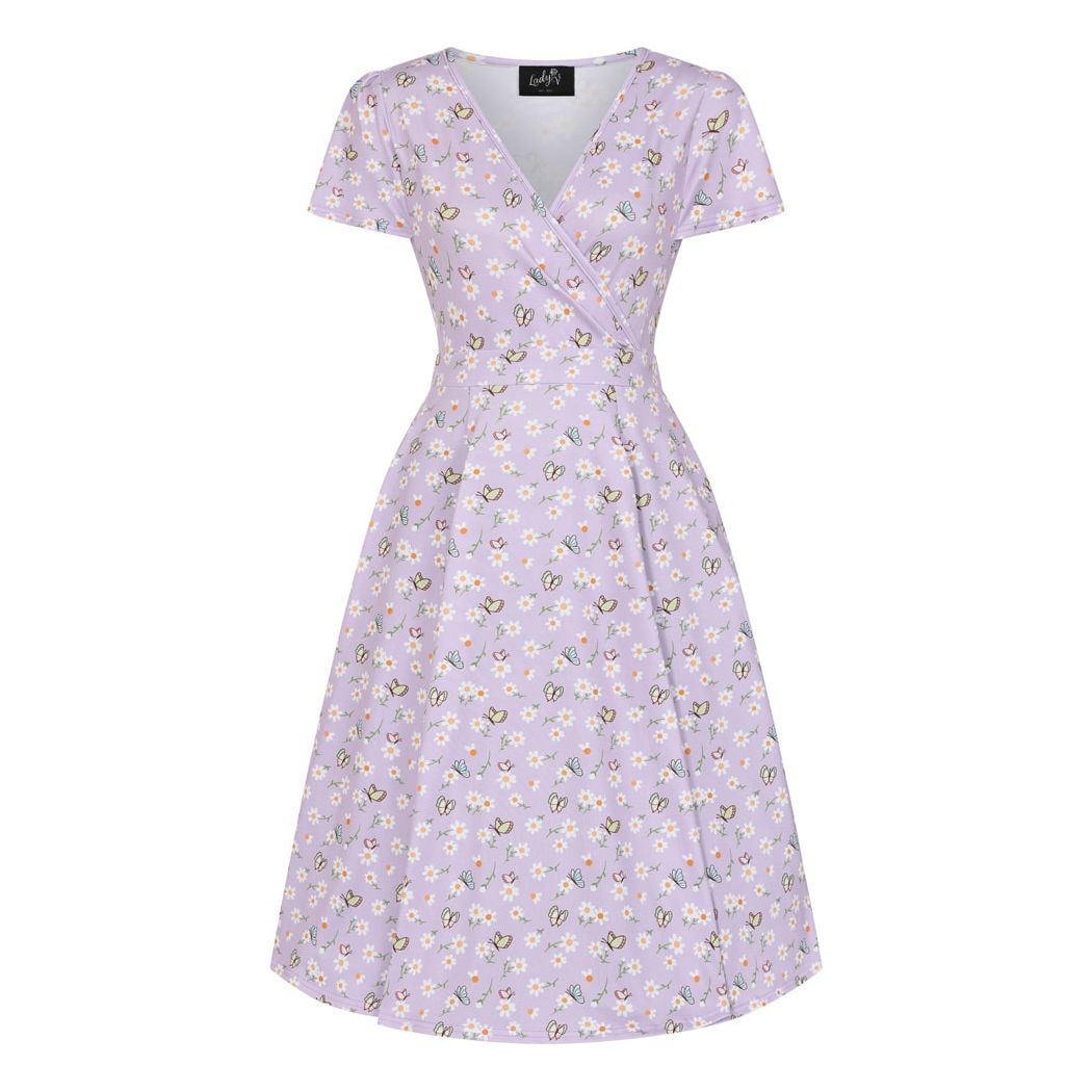 Lyra Dress - Butterfly Daisy, Lady V London