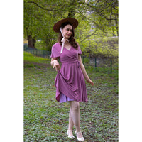 Thumbnail for Lyra - Mini Dress - Smoky Pink