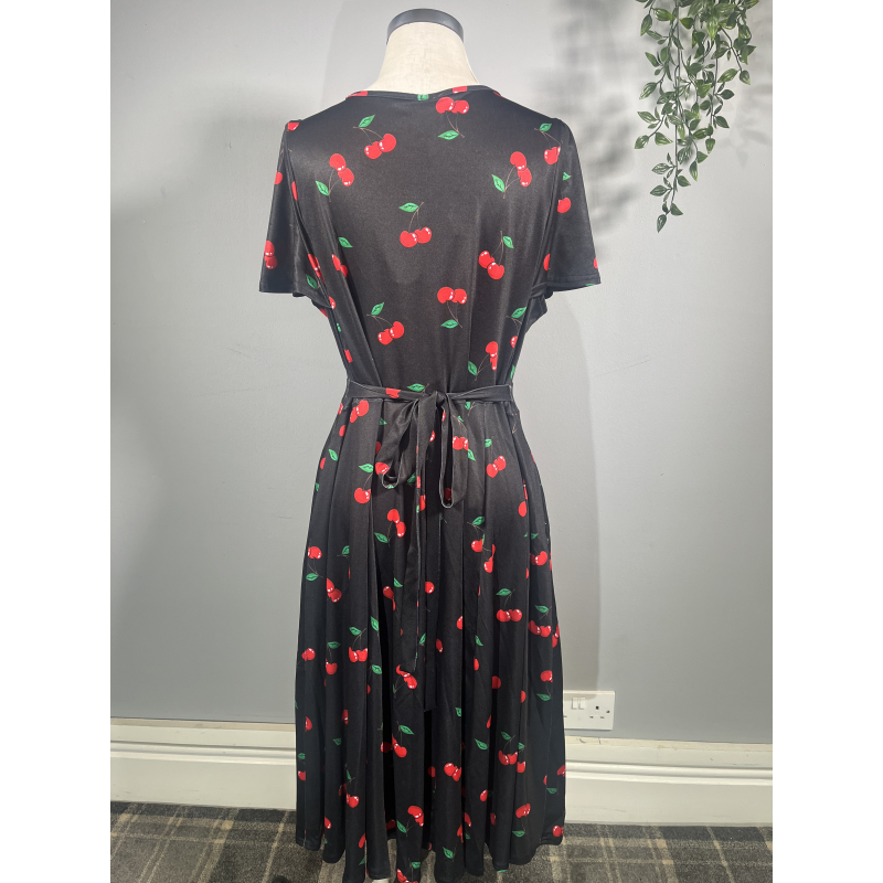 Lyra Dress - Cherries (18), Lady V London