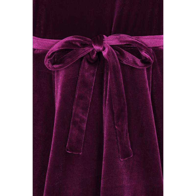 Zelda Dress - Plum Velvet, Lady V London