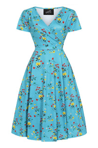 Thumbnail for Lyra Dress - Alpine Flowers, Lady V London