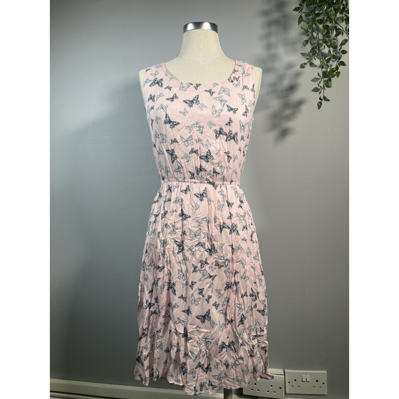 Lady V Dress - Pink Butterflies (10), Lady V London