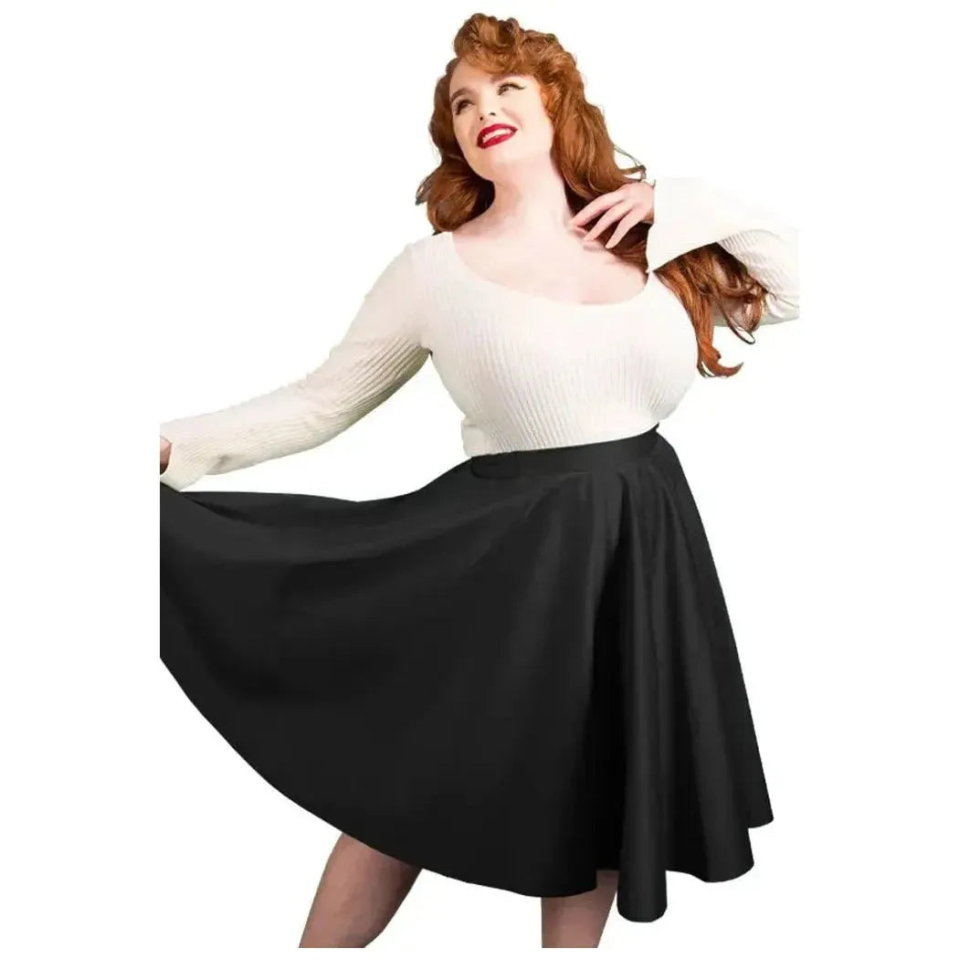 Full Circle Skirt - Black Lady Vintage Full Circle Skirt