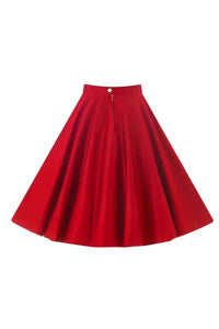 Thumbnail for Full Circle Skirt - Summer Red - Lady V London