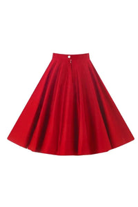 Thumbnail for Full Circle Skirt - Summer Red Lady Vintage Full Circle Skirt