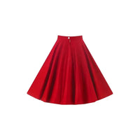 Thumbnail for Full Circle Skirt - Summer Red Lady Vintage Full Circle Skirt