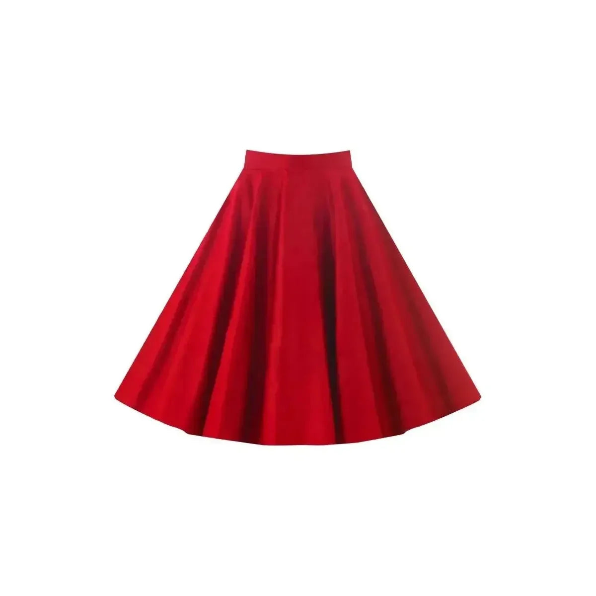 Full Circle Skirt - Summer Red Lady Vintage Full Circle Skirt