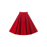 Thumbnail for Full Circle Skirt - Summer Red Lady Vintage Full Circle Skirt