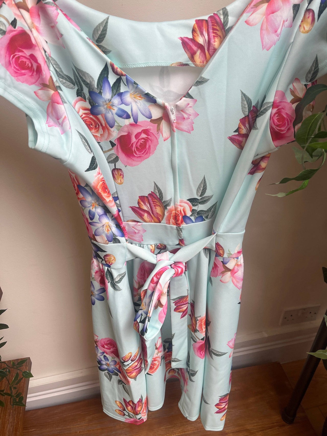 Goldie Dress - Turquoise Spring (18) 18 Lady Vintage London Outlet