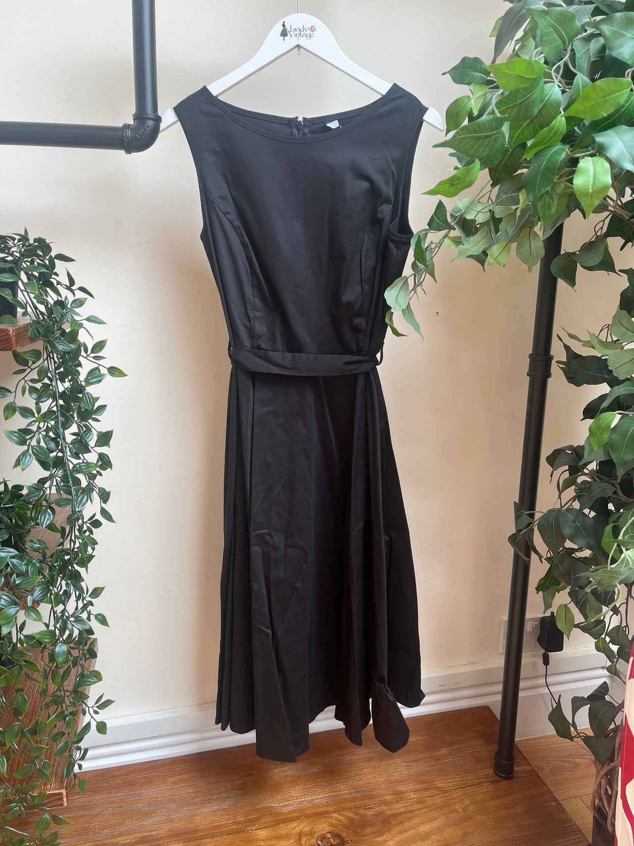 Hepburn Dress - Black (14) 14 Lady Vintage London Outlet