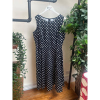 Thumbnail for Hepburn Dress - Black Polka (18) 18 Lady Vintage London Outlet