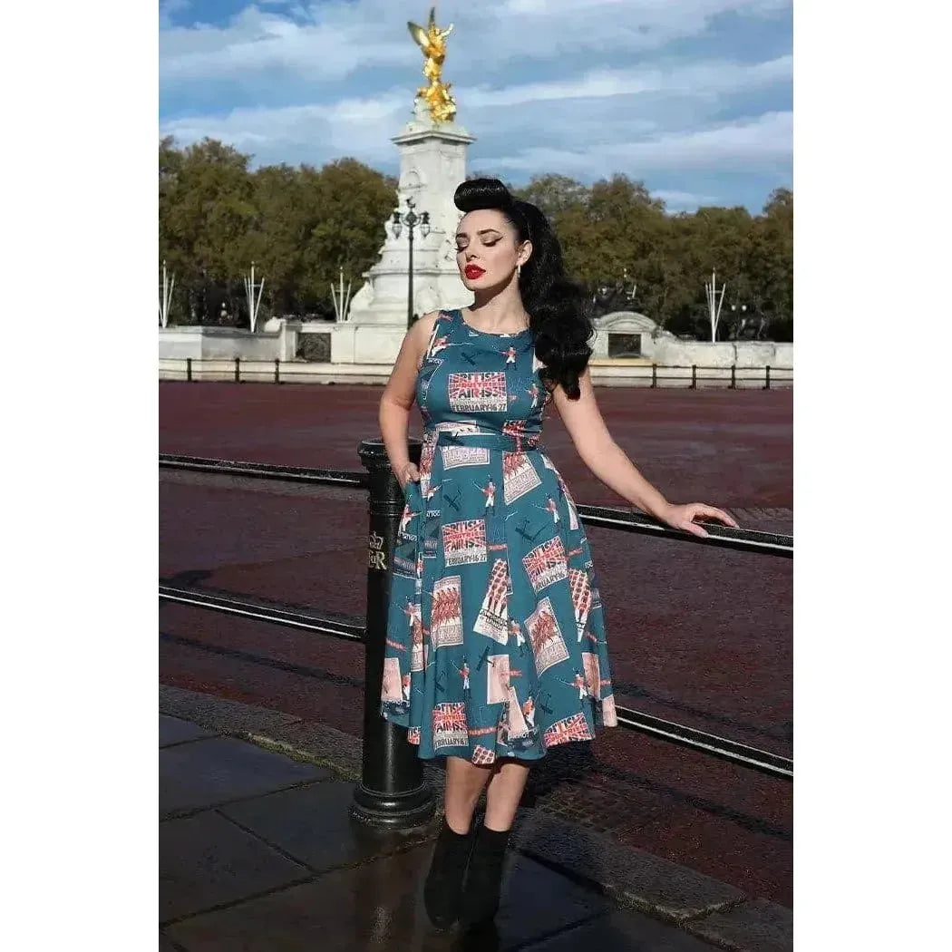 Hepburn Dress - British Forces Lady Vintage Hepburn Dresses