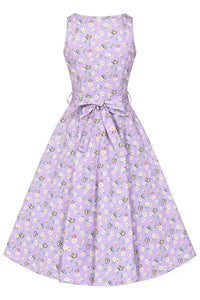 Thumbnail for Hepburn Dress - Butterfly Daisy Lady Vintage Hepburn Dresses