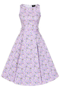 Thumbnail for Hepburn Dress - Butterfly Daisy Lady Vintage Hepburn Dresses