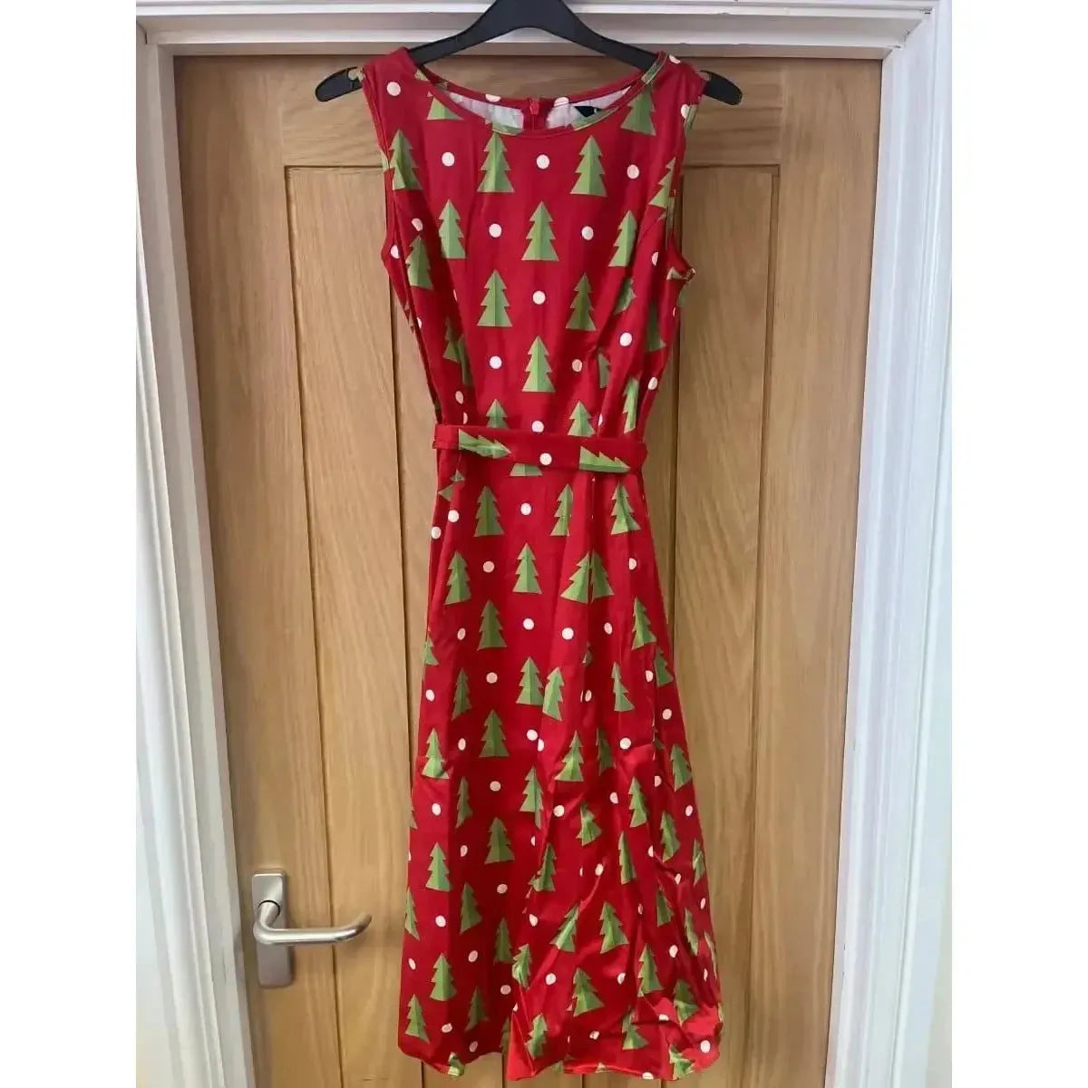 Hepburn Dress - Little Trees (08) 08 Lady Vintage London Outlet