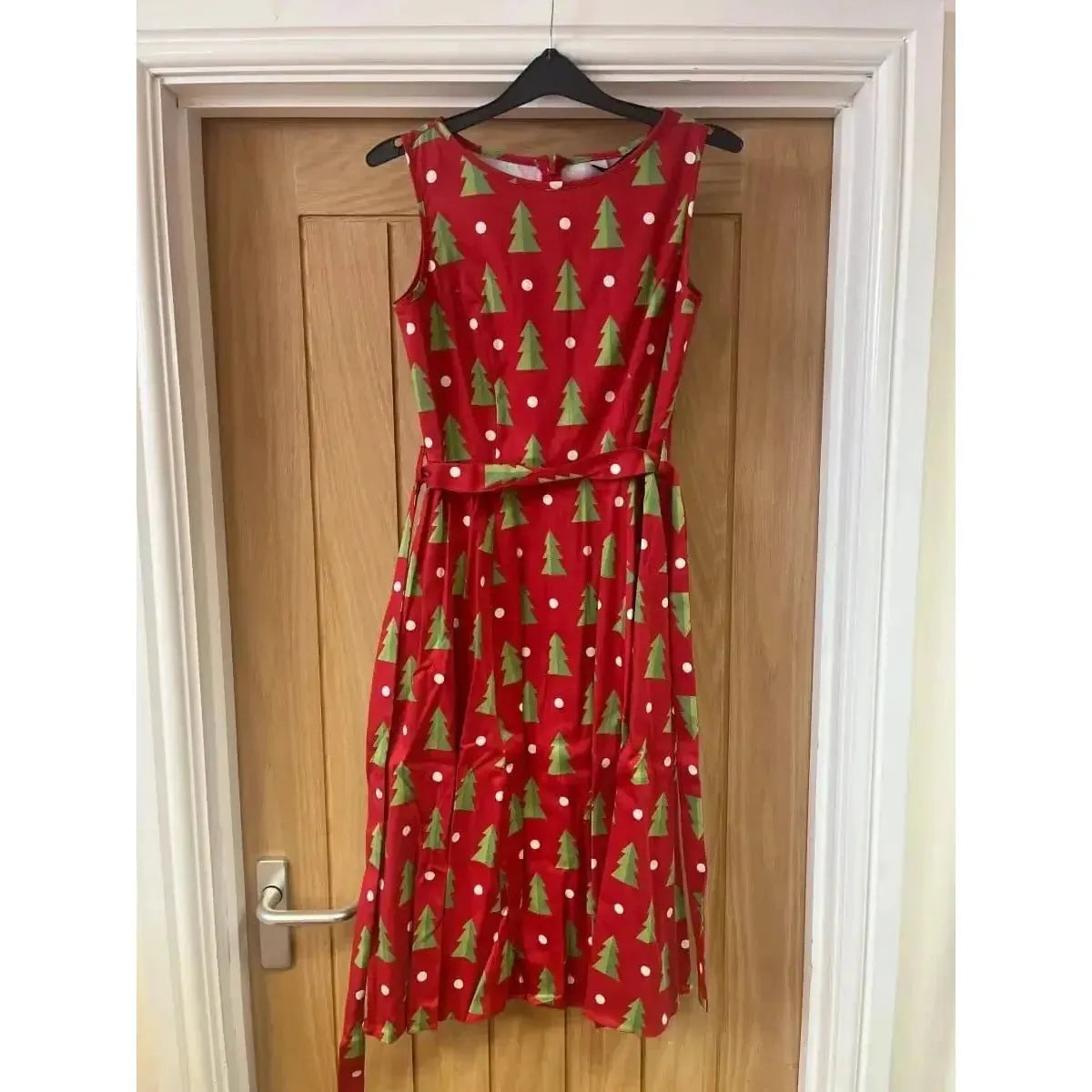 Hepburn Dress - Little Trees (08) 08 Lady Vintage London Outlet