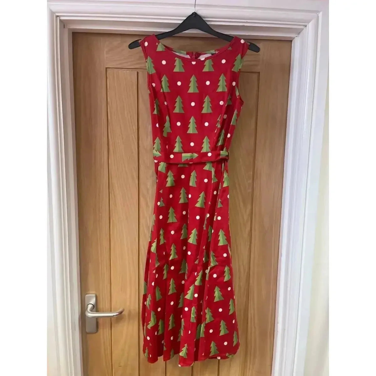 Hepburn Dress - Little Trees (08) 08 Lady Vintage London Outlet