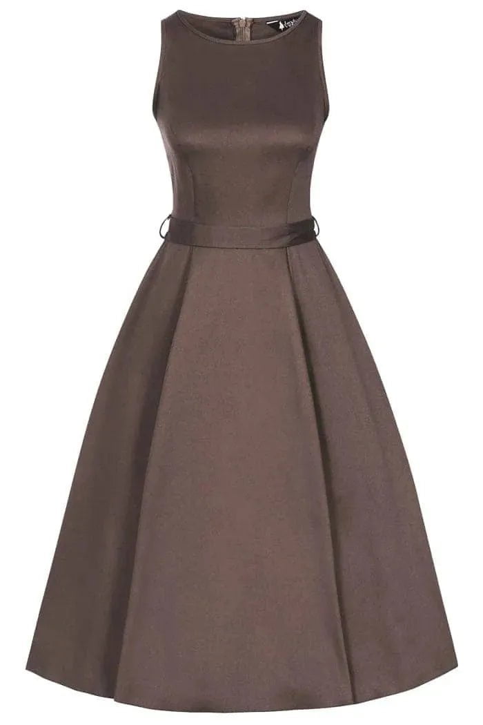 Hepburn Dress - Mocha Lady Vintage Hepburn Dresses