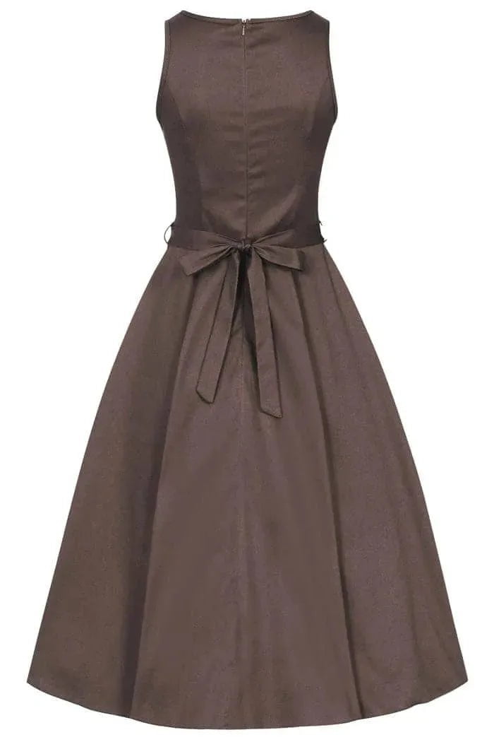 Hepburn Dress - Mocha Lady Vintage Hepburn Dresses