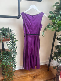 Thumbnail for Hepburn Dress - Purple (10) 10 Lady Vintage London Outlet