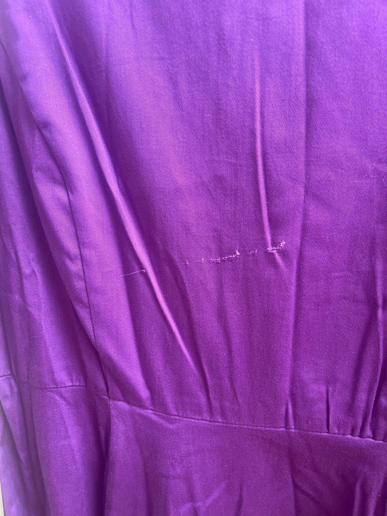 Hepburn Dress - Purple (14) 14 Lady Vintage London Outlet