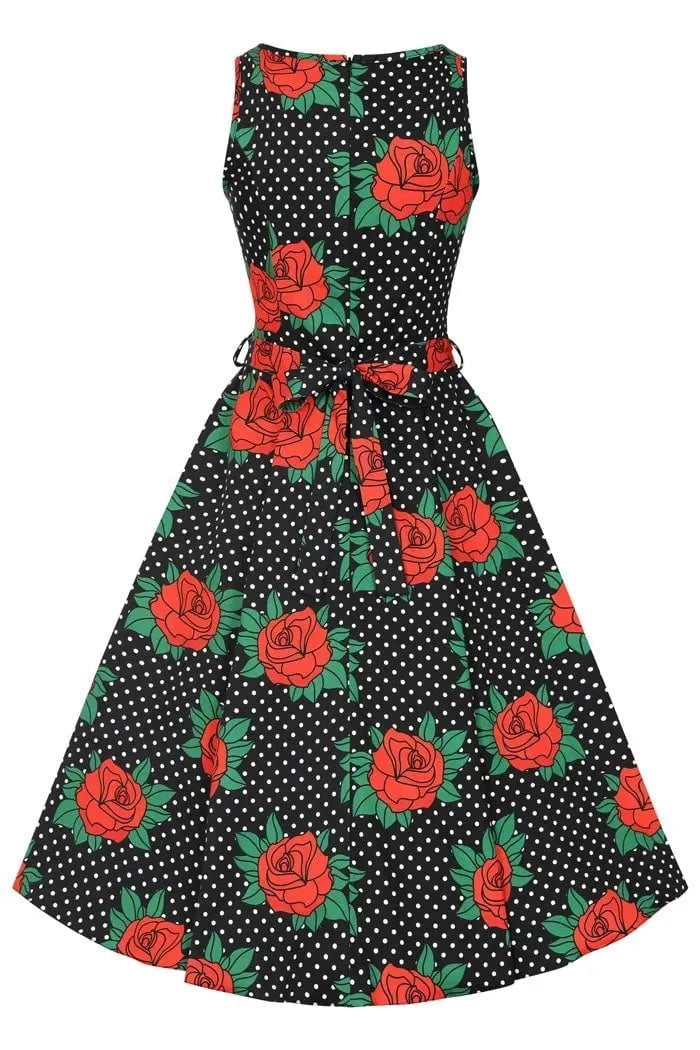 Hepburn Dress - Rockabilly Rose Lady Vintage Hepburn Dresses