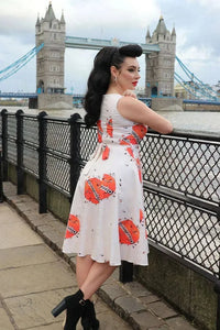 Thumbnail for Hepburn Dress - Spiralling - Lady V London
