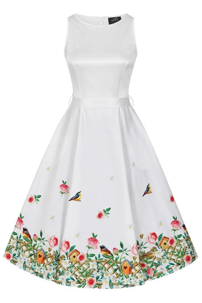 Hepburn Dress - Spring Garden Lady Vintage Hepburn Dresses