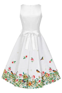 Thumbnail for Hepburn Dress - Spring Garden Lady Vintage Hepburn Dresses