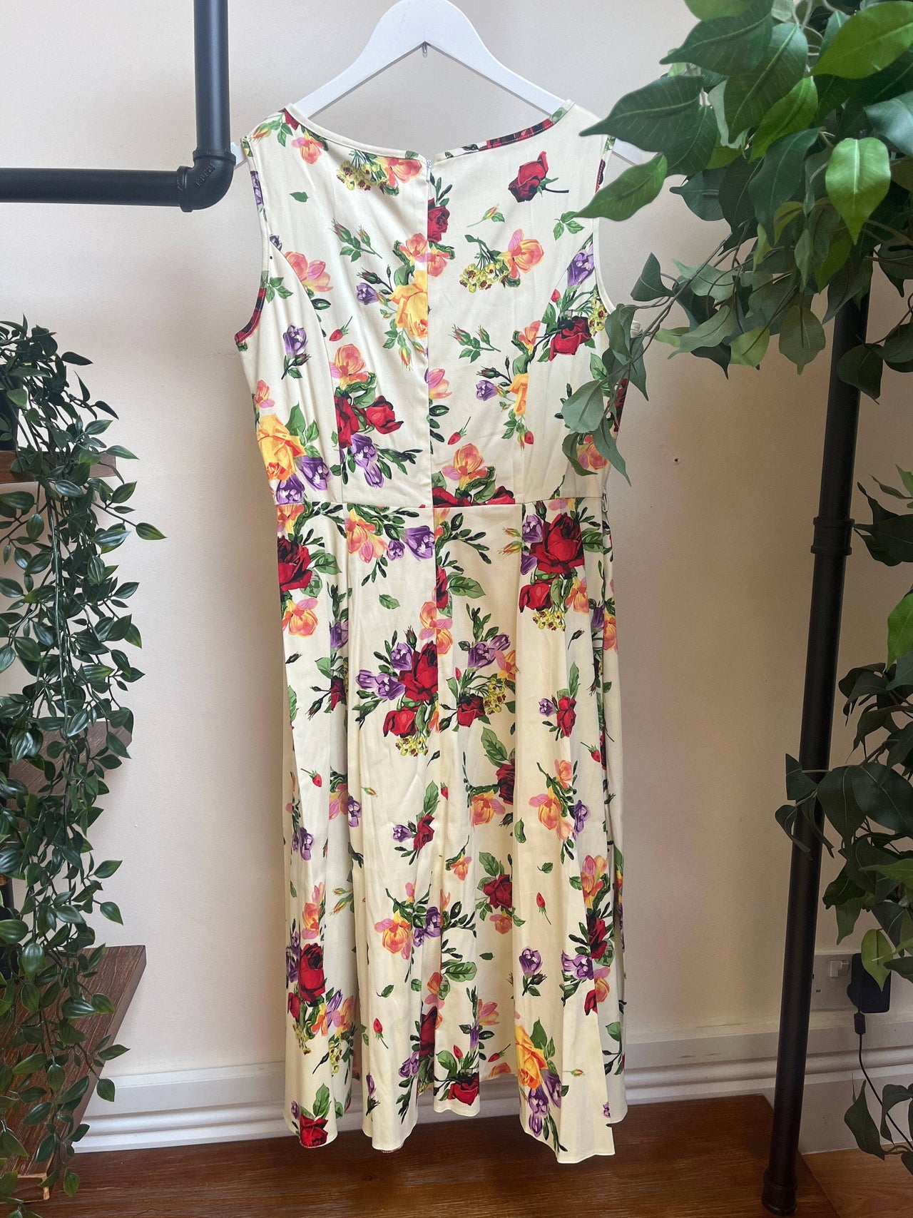 Hepburn Dress - Summer Rose (14) 14 Lady Vintage London Outlet
