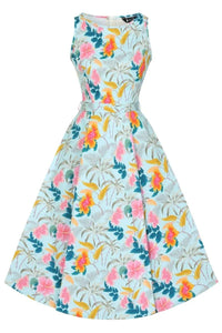 Thumbnail for Hepburn Dress - Tropical Holiday Lady Vintage Hepburn Dresses