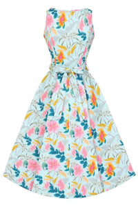 Thumbnail for Hepburn Dress - Tropical Holiday Lady Vintage Hepburn Dresses