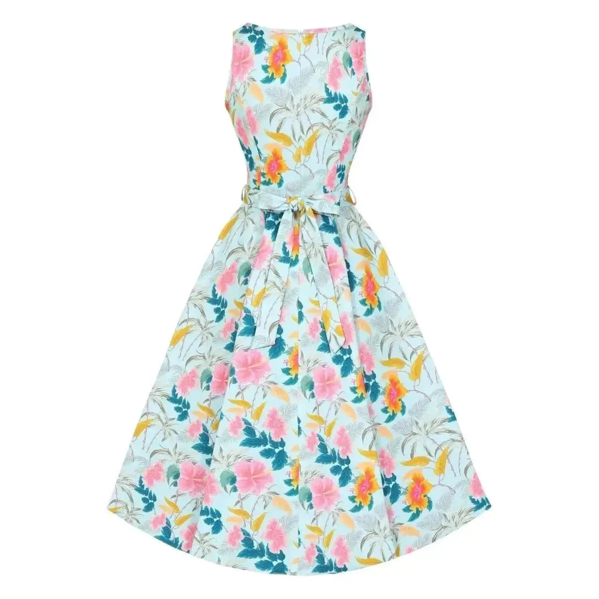 Hepburn Dress - Tropical Holiday Lady Vintage Hepburn Dresses