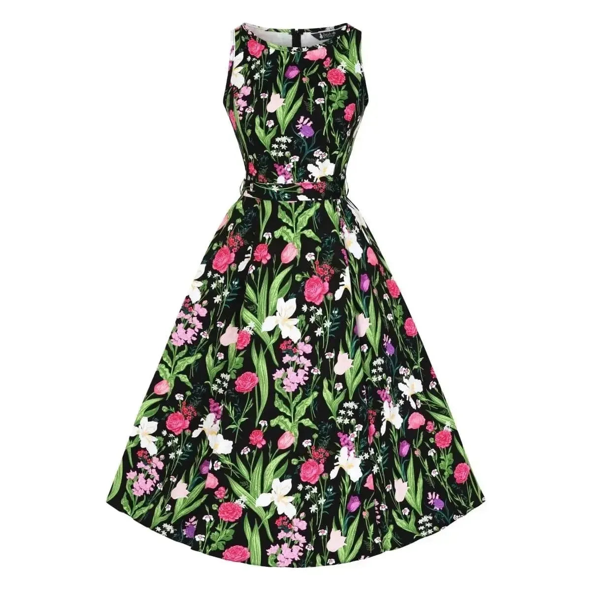 Hepburn Dress - Wildflowers Lady Vintage Hepburn Dresses