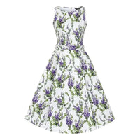 Thumbnail for Hepburn Dress - Wisteria Lady Vintage Hepburn Dresses