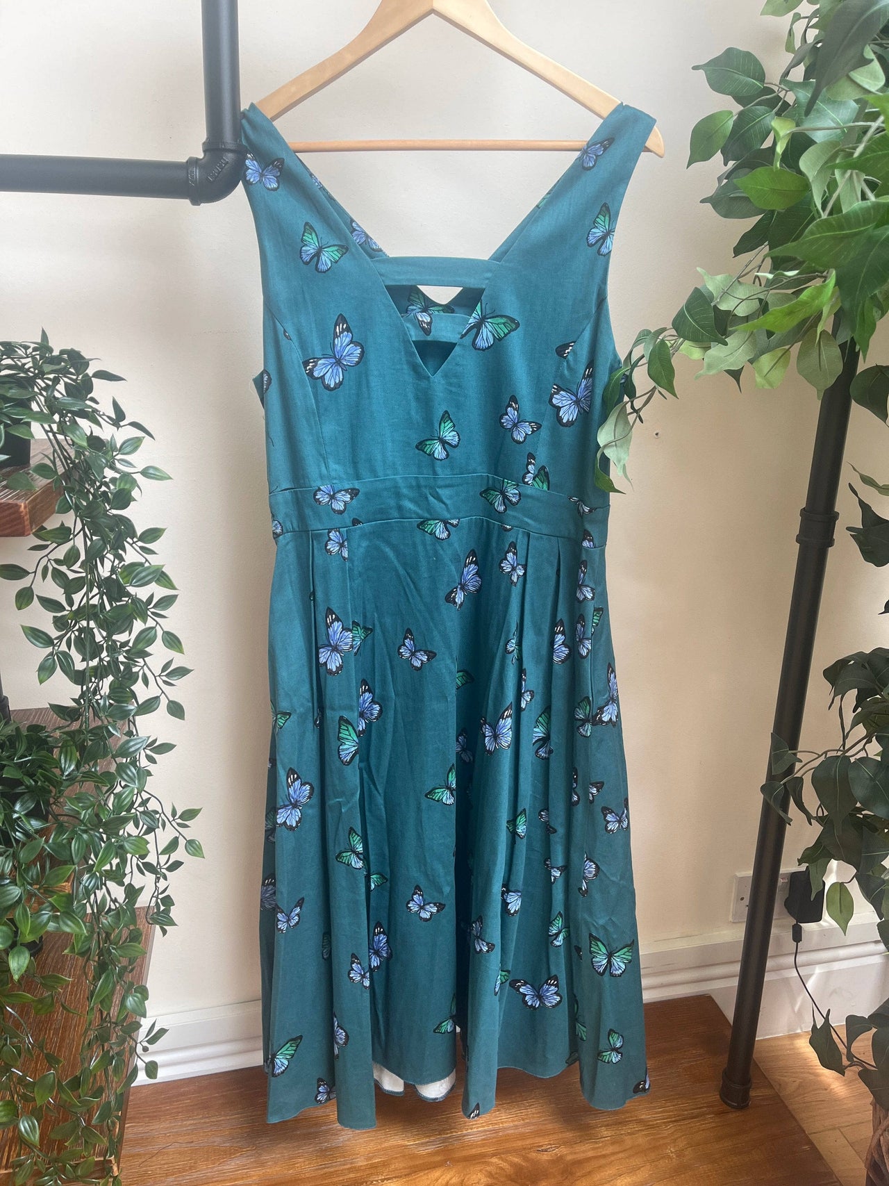 Iris Dress - Enchanting Butterflies (16) 16 Lady Vintage London Outlet