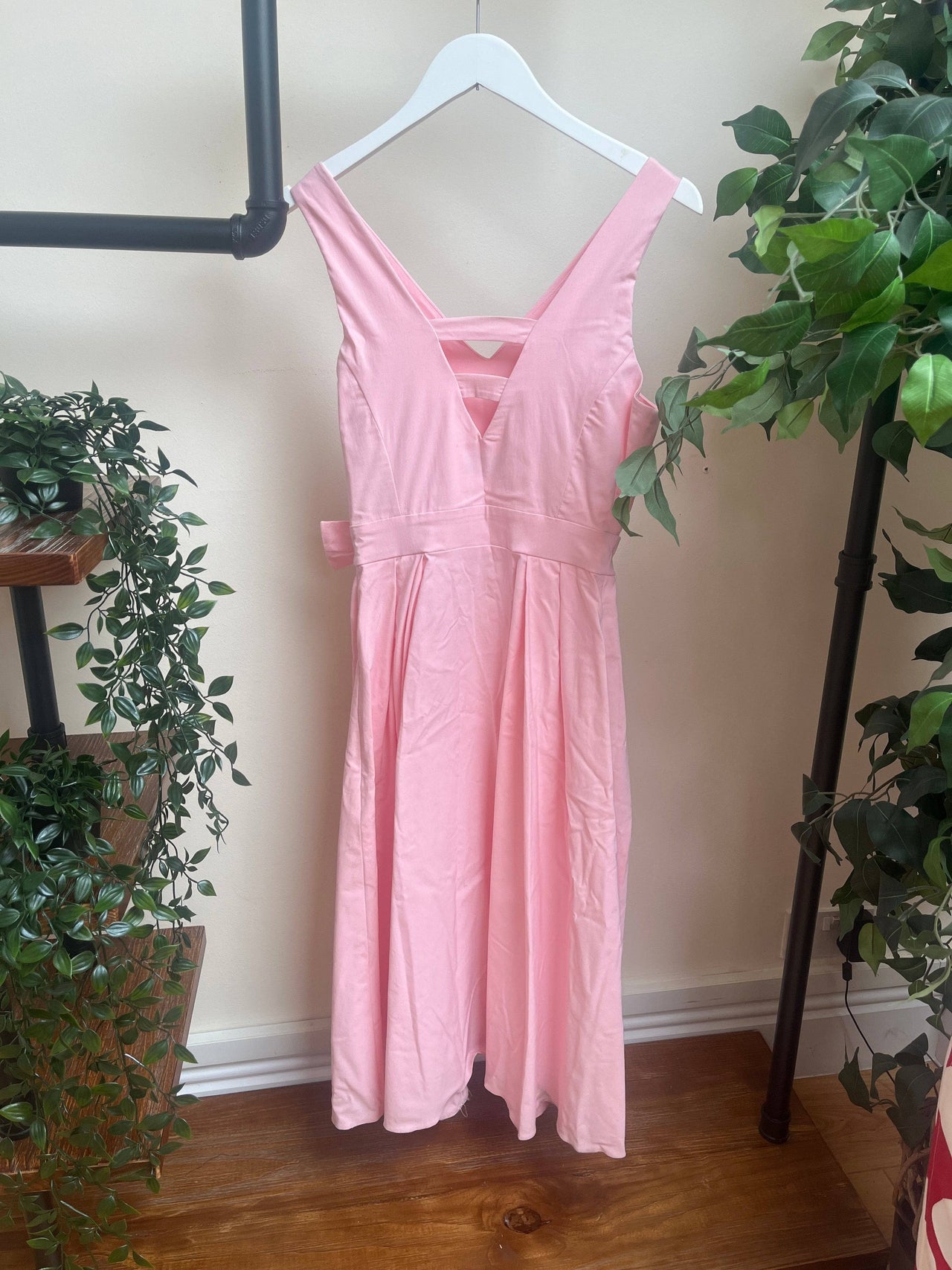Iris Dress - Pastel Pink (10) 10 Lady Vintage London Outlet