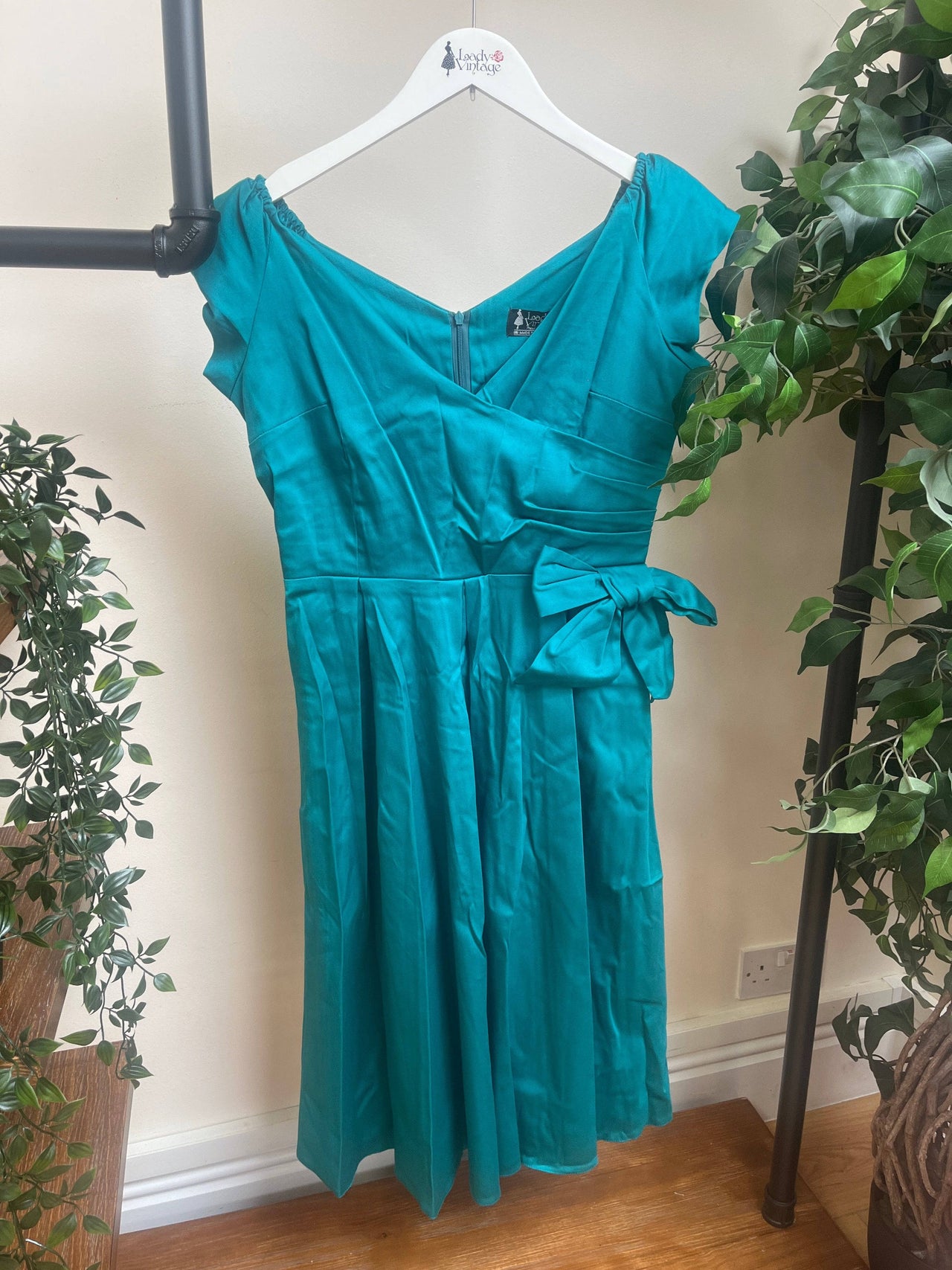 Lady V Dress - Aquamarine (10) 10 Lady Vintage London Outlet