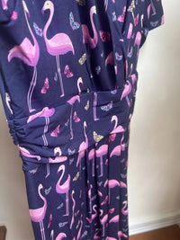 Thumbnail for Lady V Dress - Flamingo (16) 16 Lady Vintage London Outlet