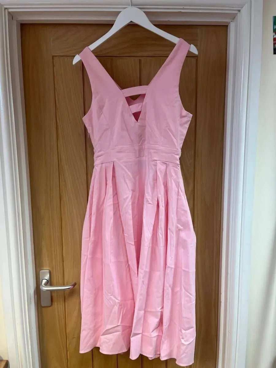Lady V Dress - Pale Pink (12) 12 Lady Vintage London Outlet