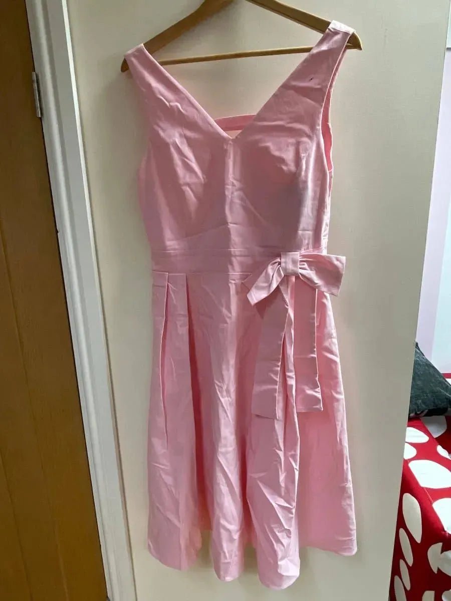 Lady V Dress - Pale Pink (16) 16 Lady Vintage London Outlet
