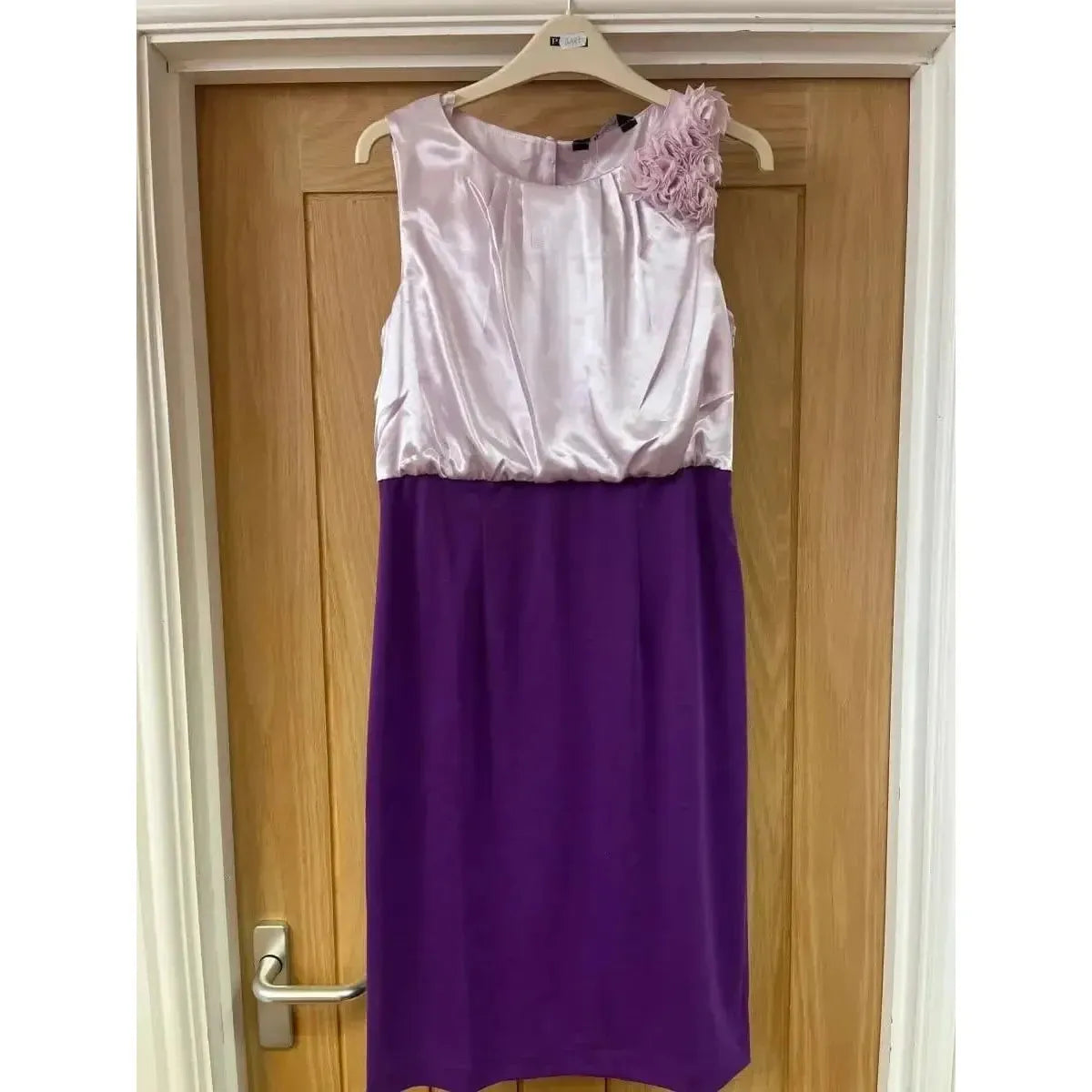 Lady V Dress - Purple Silk (14) 14 Lady Vintage London Outlet