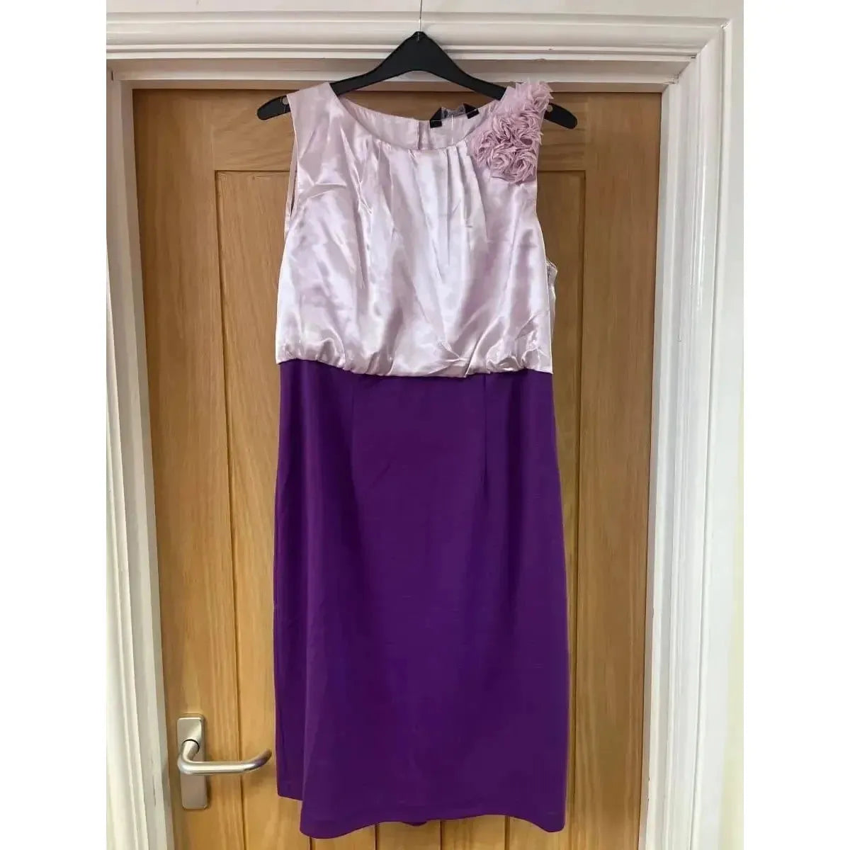 Lady V Dress - Purple Silk (14) 14 Lady Vintage London Outlet