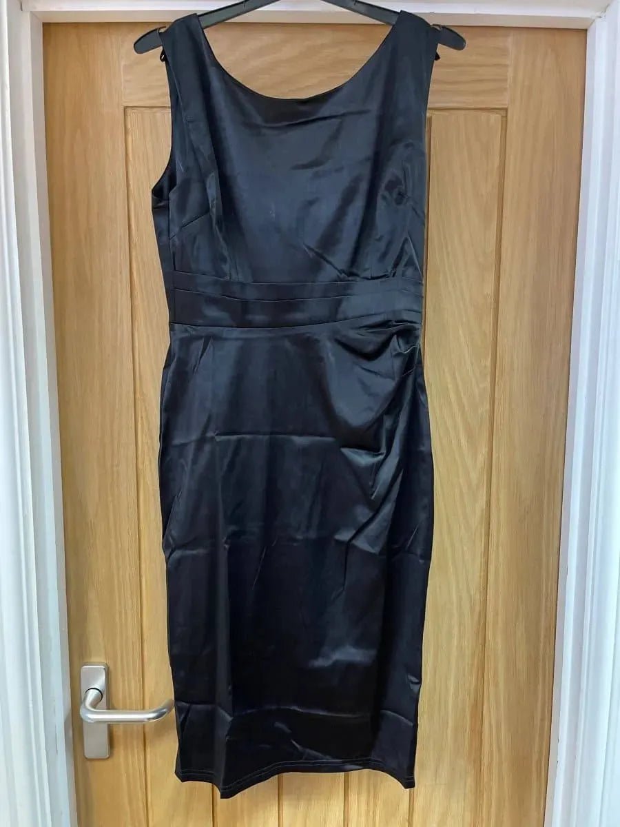 Lady V Venus Dress - Black 10 Lady Vintage London Outlet