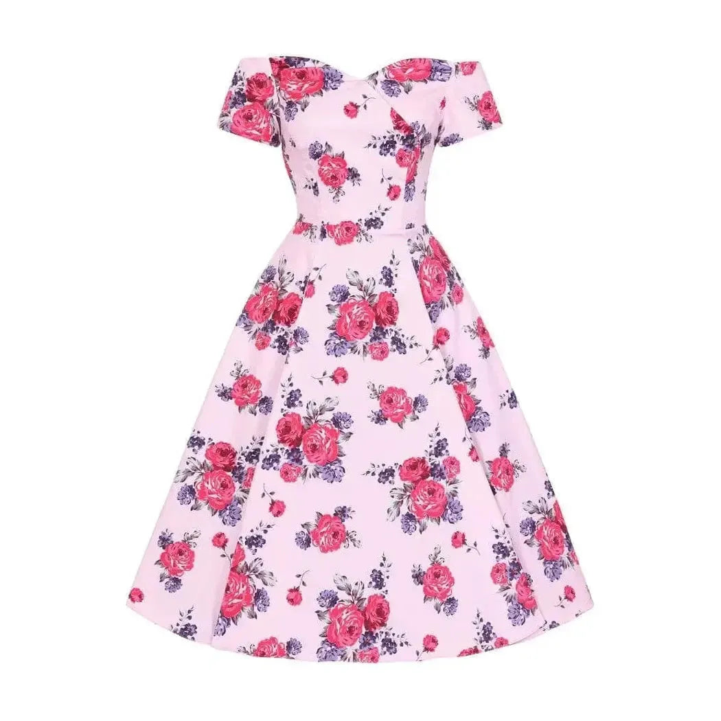 Liliana Dress - Raspberry Rose Lady Vintage Liliana Dresses