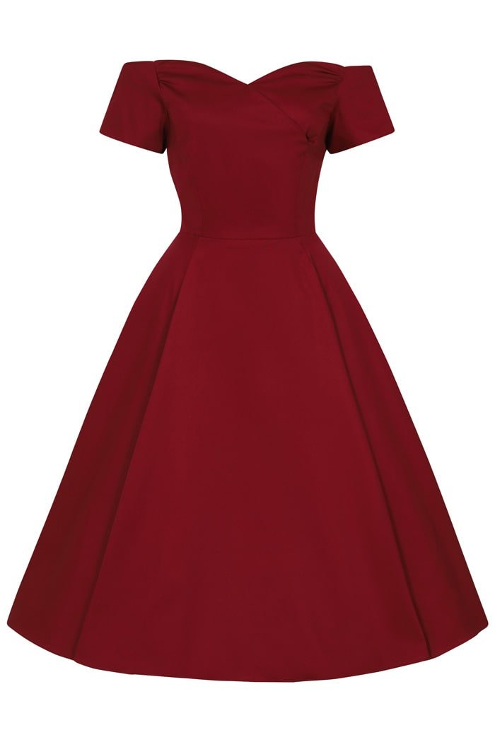 Liliana Dress - Red - Lady V London